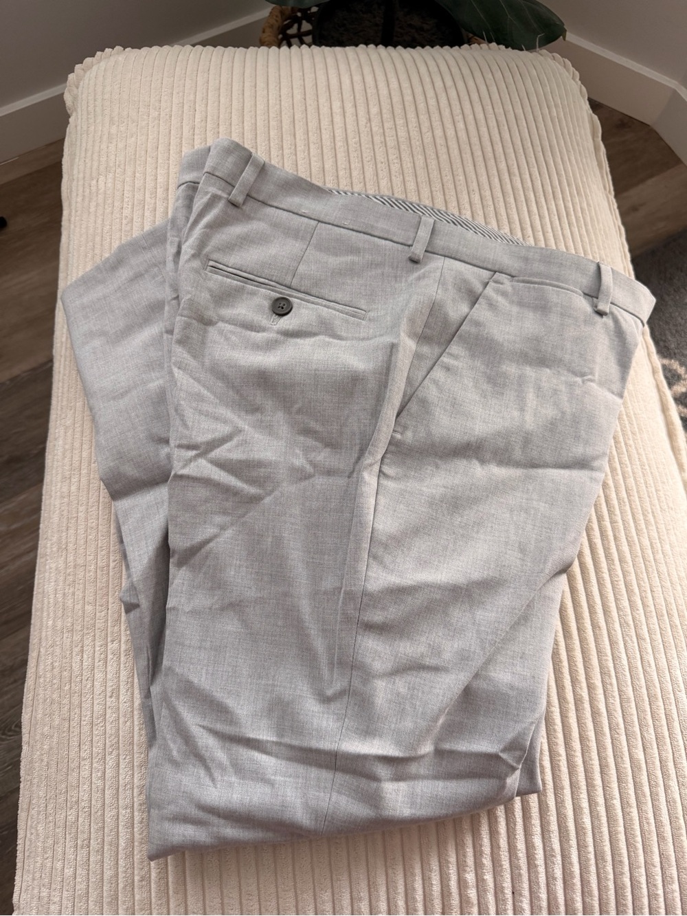 Express Men's Light Gray Dress Pants